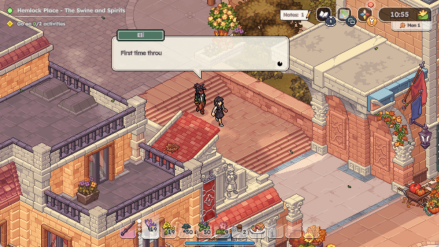 On a date through Mossport’s streets, Eli remembers: “First time through here I was terrified!”